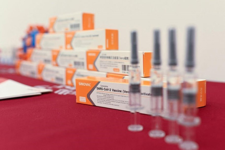  Vaccine ngừa COVID-19 của hãng dược phẩm Sinovac. Ảnh: AFP