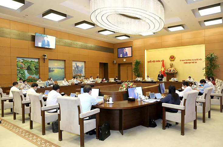 Quang cảnh phiên họp. Ảnh: Hồ Long