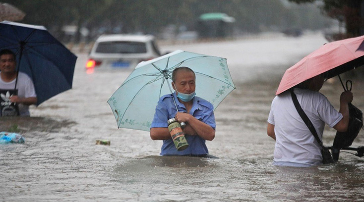 Tỉnh Hà Nam, Trung Quốc vừa trải qua đợt mưa lũ tồi tệ nhất trong lịch sử. Ảnh: Reuters