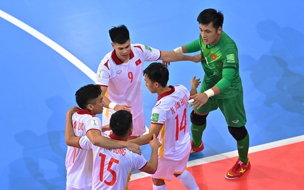  Đội tuyển futsal Việt Nam đứng trước cơ hội lớn vào vòng 1/8 tại FIFA Futsal World Cup 2021. (Ảnh: Getty Images) 