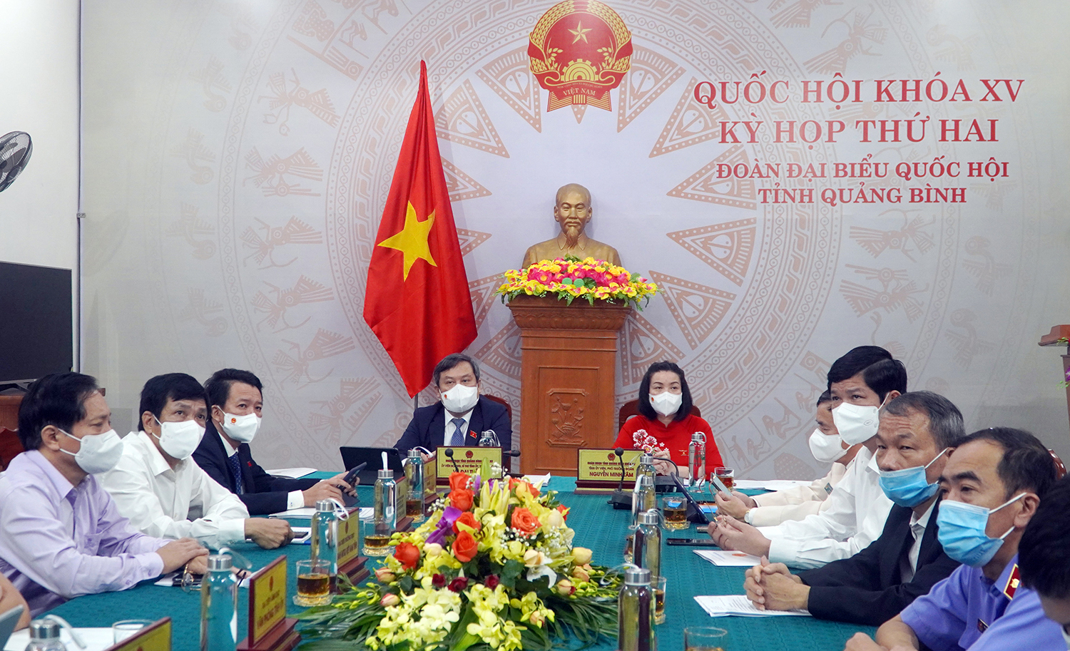 Đoàn ĐBQH tỉnh trong phiên khai mạc kỳ họp