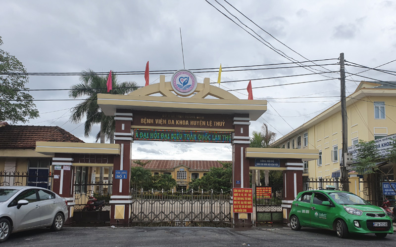 Bệnh viện đa khoa huyện Lệ Thủy đang là nơi cách ly, điều trị các ca F0 trên địa bàn