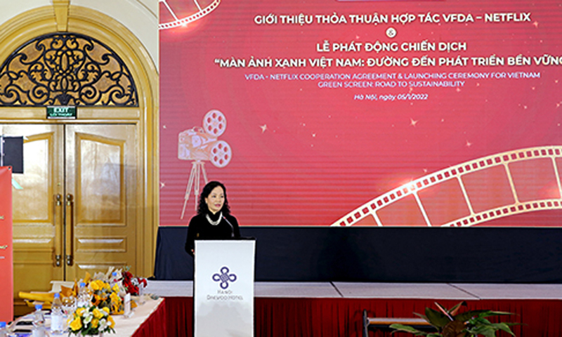 TS Ngô Phương Lan phát biểu tại buổi lễ