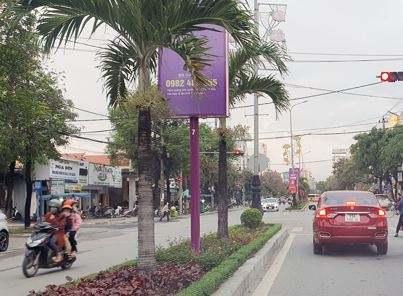Đường Trần Hưng Đạo được xây dựng tuyến phố văn minh đô thị tiêu biểu.