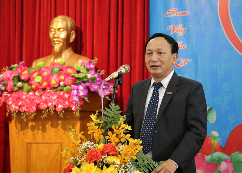 Đồng chí Phó Bí thư Thường trực Tỉnh ủy Trần Hải Châu phát biểu tại chương trình.