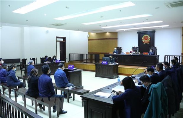 Quang cảnh một phiên xét xử. (Ảnh: Văn Điệp/TTXVN)