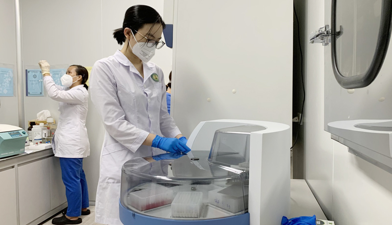 Công tác xét nghiệm đã được lãnh đạo tỉnh quan tâm, đầu tư nguồn lực, trang thiết bị hiện đại và thực hiện quyết liệt trong suốt giai đoạn chống dịch.