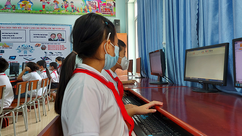 Các trường học đầu tư cơ sở vật chất, thiết bị nhằm nâng cao hiệu quả hoạt động ứng dụng