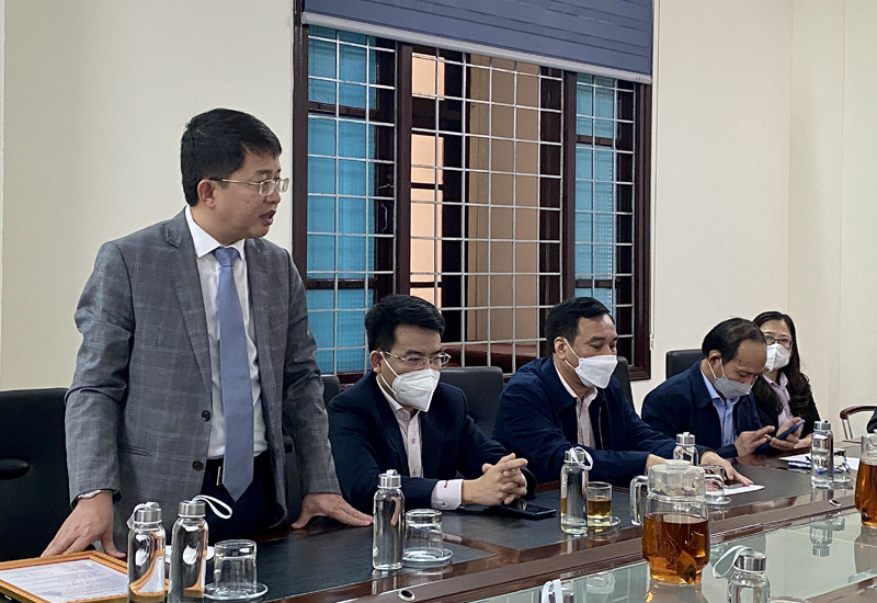 Đồng chí Hà Vĩnh Trung phát biểu nhận nhiệm vụ.