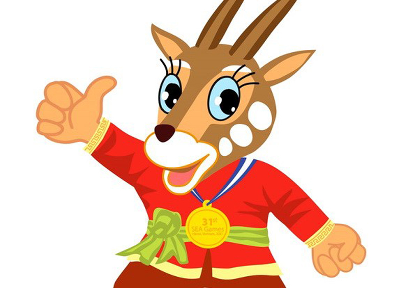 Sao La - linh vật chính thức của SEA Games 31 tại Việt Nam. (Ảnh: Ban tổ chức SEA Games 31)