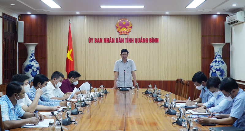 Đồng chí Phó Chủ tịch UBND tỉnh Hồ An Phong kết luận buổi làm việc.