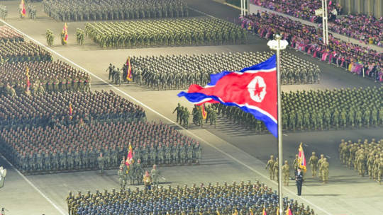 Các binh sĩ Triều Tiên trong cuộc duyệt binh ở Bình Nhưỡng, Triều Tiên, ngày 25/4. Ảnh: KCNA