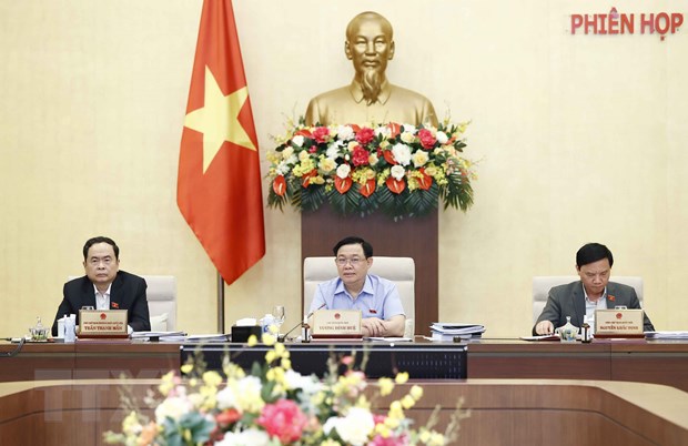Chủ tịch Quốc hội Vương Đình Huệ phát biểu. (Ảnh: Doãn Tấn/TTXVN)