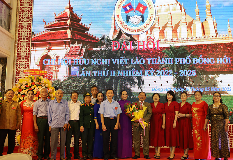 Ban chấp hành Chi hội hữu nghị Việt Nam - Lào TP. Đồng Hới nhiệm kỳ 2022-2026. 