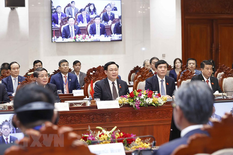  Chủ tịch Quốc hội Vương Đình Huệ phát biểu ý kiến. (Ảnh: Doãn Tấn/TTXVN)