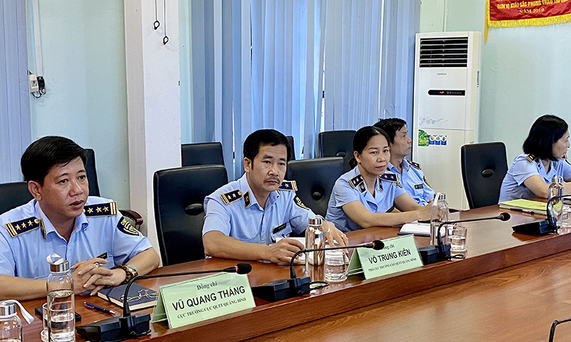 Đại biểu dự hội nghị tại điểm cầu tỉnh Quảng Bình.