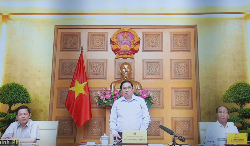 Thủ tướng Chính phủ Phạm Minh Chính phát biểu tại hội nghị.