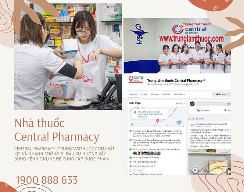 Central Pharmacy bắt kịp và nhanh chóng đi đầu xu hướng xây dựng kênh online để cung cấp dược phẩm
