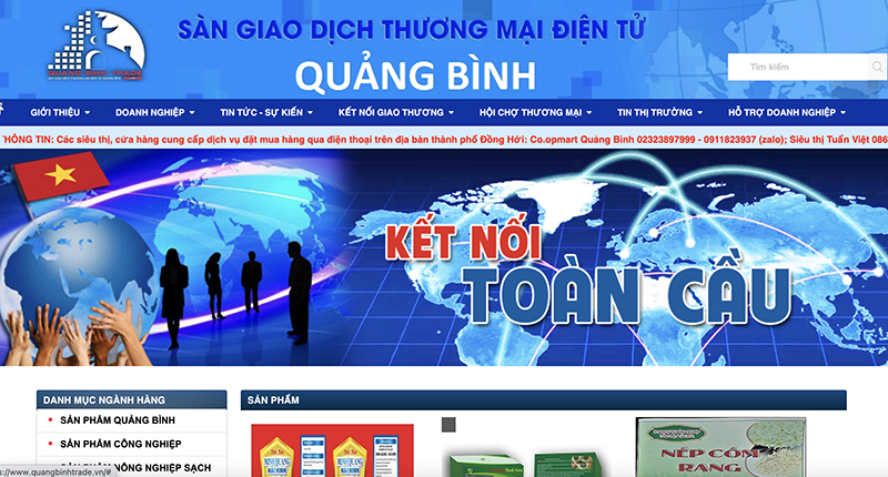 Giao diện sàn giao dịch TMĐT là kênh thống tin quan trọng giúp doanh nghiệp quản bá sản phẩm đến người tiêu dùng.