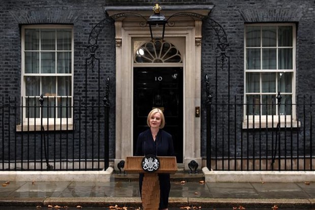 Thủ tướng Anh Liz Truss phát biểu tại London, Anh, ngày 6/9. (Ảnh: AFP/TTXVN)