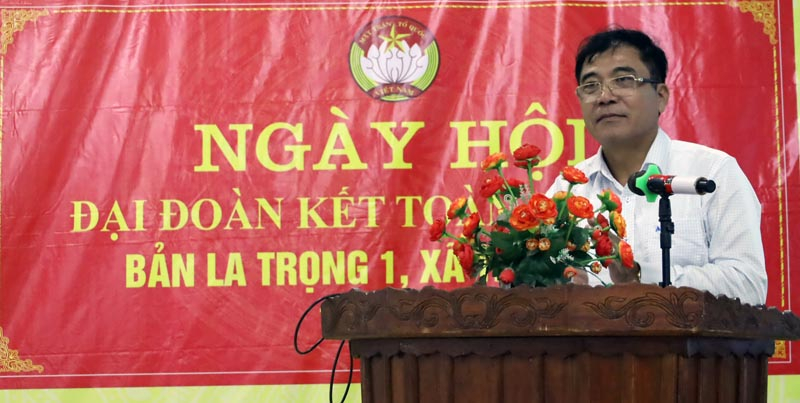 Đồng chí Đoàn Ngọc Lâm phát biểu chỉ đạo tại ngày hội.