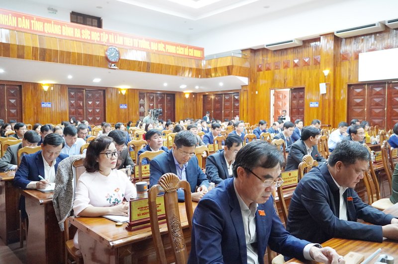 Các đại biểu dự phiên họp.