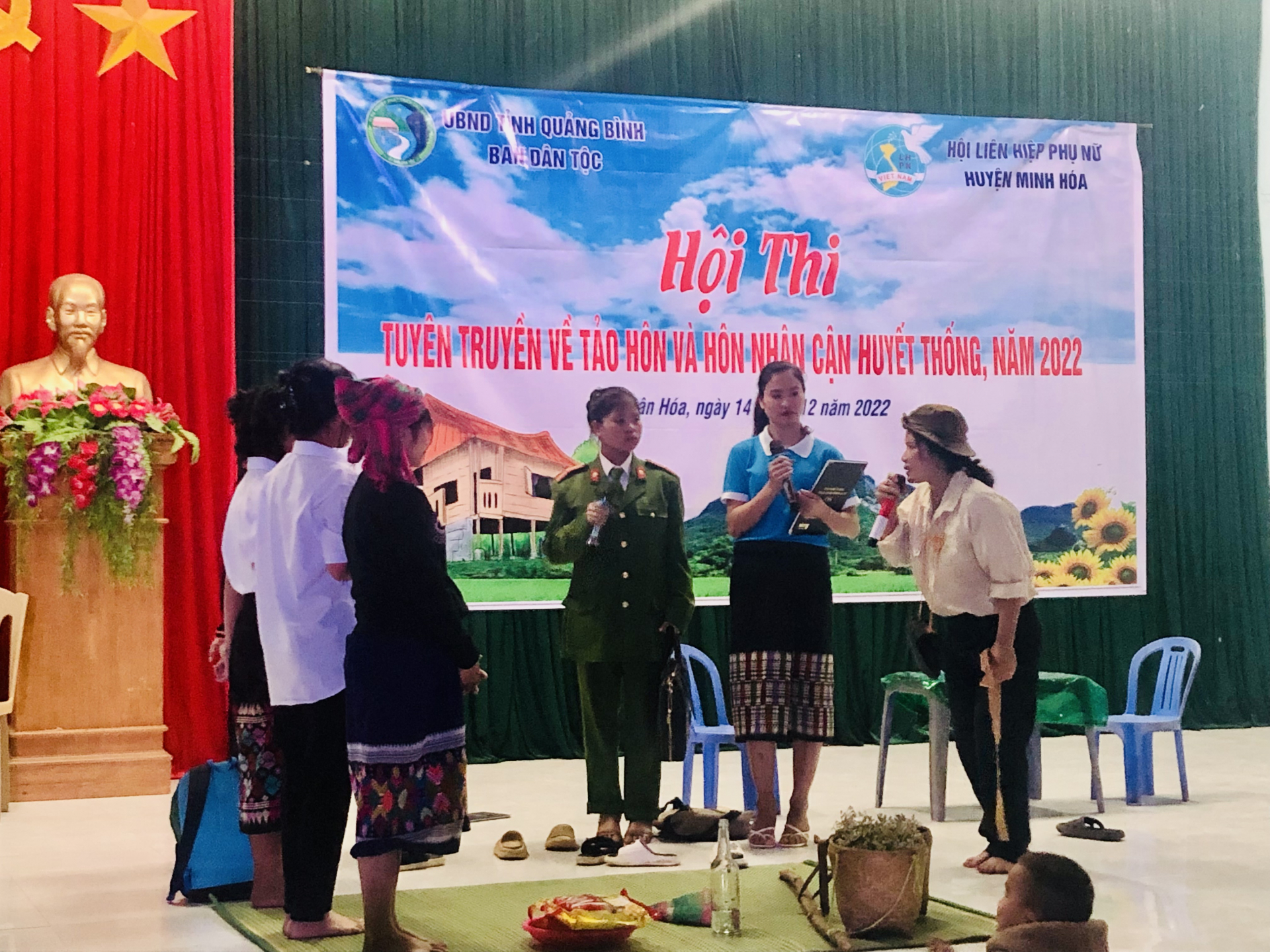 Nhiều tiểu phẩm hay được sân khấu hóa tại hội thi.