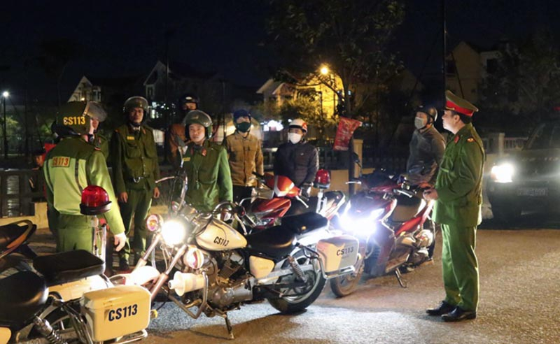 Lực lượng CS113 tăng cường tuần tra, kiểm soát bảo đảm an ninh trật tự trên địa bàn.
