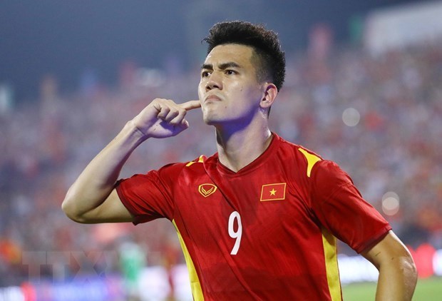 Tiến Linh quá tuổi tham dự SEA Games 32. (Ảnh: Huy Hùng/TTXVN)