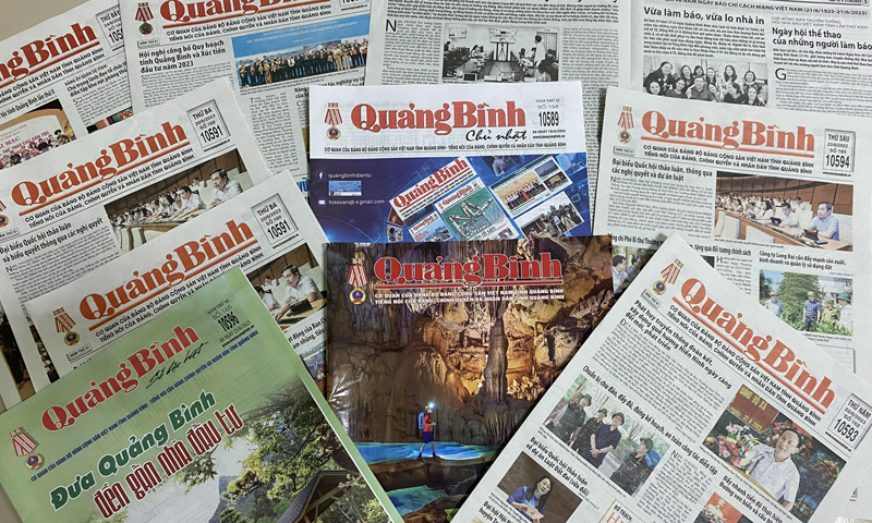 Báo Quảng Bình luôn đổi mới, nâng cao chất lượng về nội dung, hình thức nhằm giữ vững vai trò chủ đạo trong tuyên truyền và lan tỏa nền tảng tư tưởng của Đảng. 