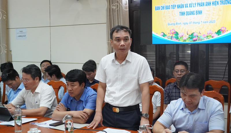 Đại diện Sở Nội vụ trao đổi về nguồn nhân lực phục vụ công tác chuyển đổi số của tỉnh.