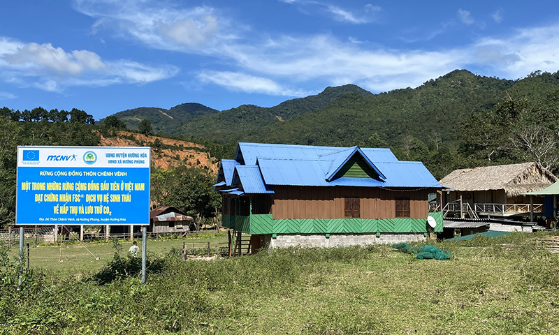 Làng du lịch sinh thái Chênh Vênh ở xã Hướng Phùng, Hướng Hóa, Quảng Trị.