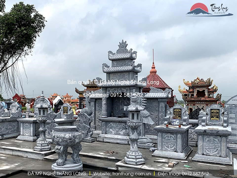 Lăng mộ đá đẹp thể hiện tấm lòng thành kính, tri ân của con cháu dành cho các thế hệ đi trước