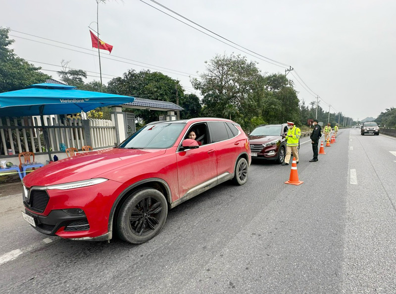 Trong ngày mùng 1 Tết, toàn tỉnh không xảy ra vụ TNGT nào. 