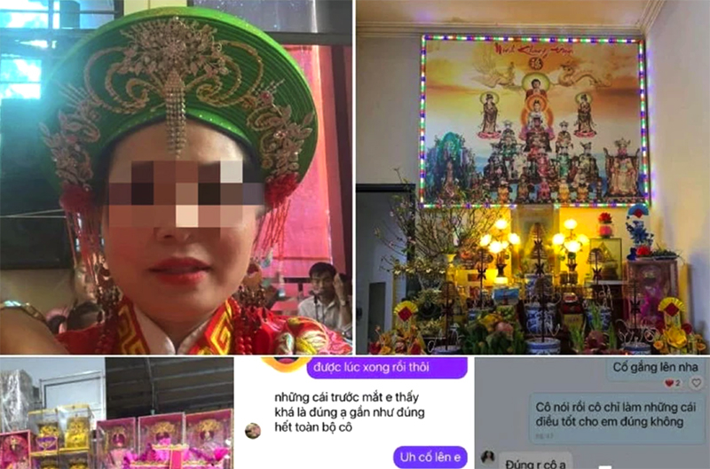 Một trong những quảng cáo xem bói công khai trên mạng Facebook. (Ảnh chụp màn hình)