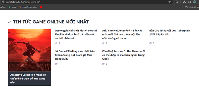 Những tin tức game online luôn được Gamelade cập nhật nhanh nhất, đáng tin cậy. 
