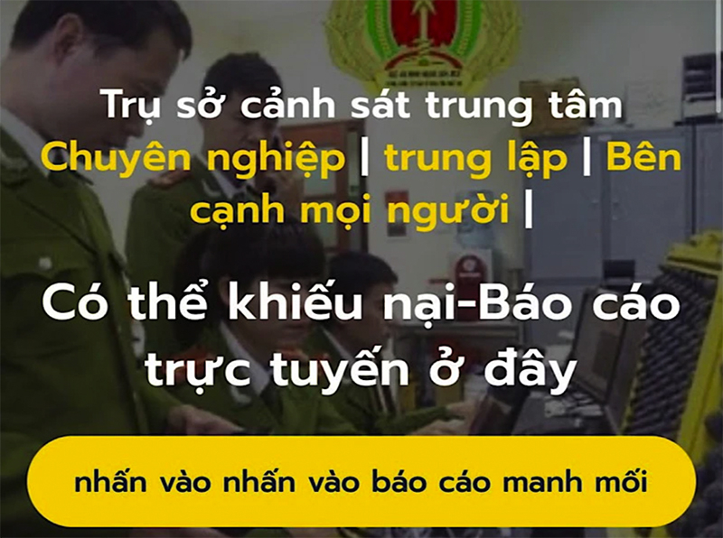 Website có địa chỉ 113-bca.online giả mạo Cục An ninh mạng và phòng chống tội phạm sử dụng công nghệ cao.