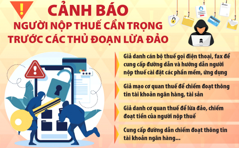 Thông tin cảnh báo của Cục Thuế TP Hồ Chí Minh.