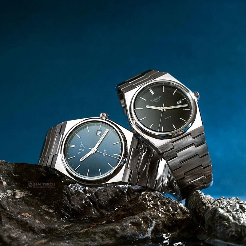 Tay đen đeo đồng hồ màu gì? Tissot PRX một là ứng viên phù hợp với làn da ngăm