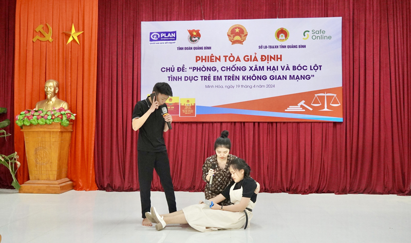 Tiểu phẩm tái hiện vụ án.