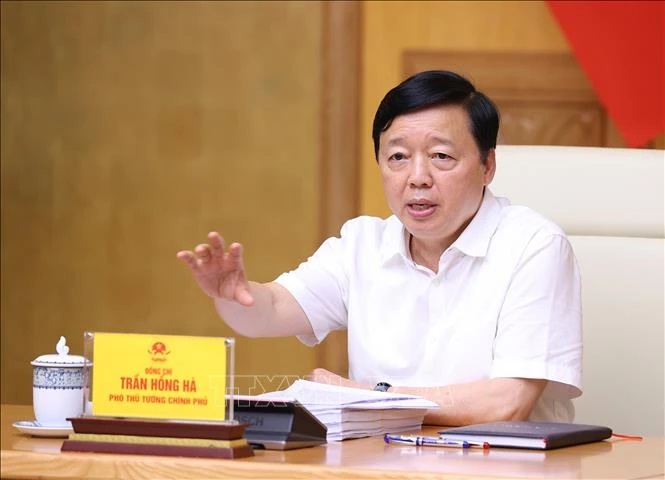 Phó Thủ tướng Trần Hồng Hà. (Ảnh: Văn Điệp/TTXVN)