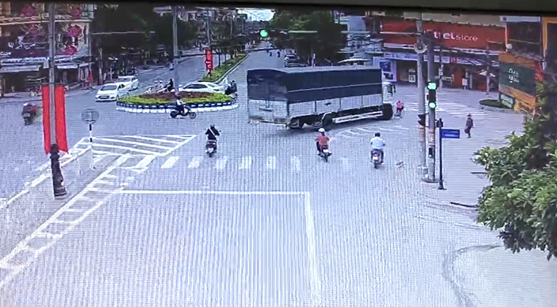 Hiện trường xảy ra vụ tai nạn.