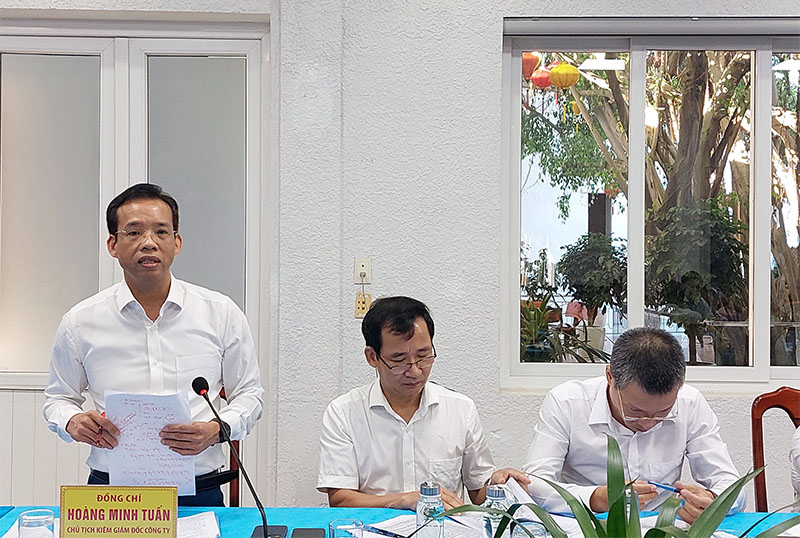 Lãnh đạo Công ty Xổ số kiến thiết Quảng Bình báo cáo kết quả hoạt động năm 2023 và 6 tháng đầu năm 2024