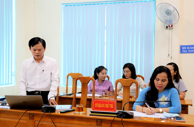Đại diện đơn vị chủ trì báo cáo nội dung thực hiện.