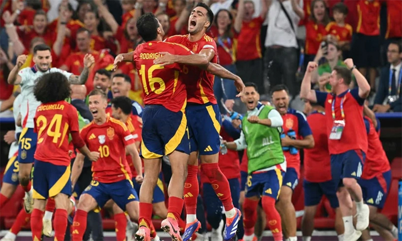 Tây Ban Nha lập kỷ lục ở EURO 2024. (Nguồn: Getty Images)