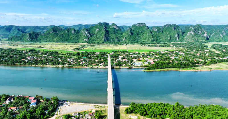 Xã Văn Hóa (Tuyên Hóa), quê hương Thiếu tướng Hoàng Sâm.
