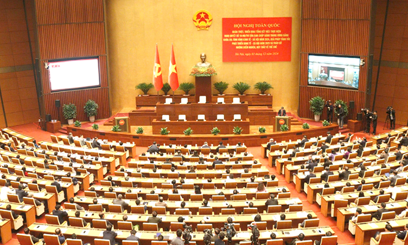 Hội nghị toàn quốc quán triệt, triển khai tổng kết việc thực hiện Nghị quyết số 18 và một số nội dung quan trọng. Ảnh: dangcongsan.vn 