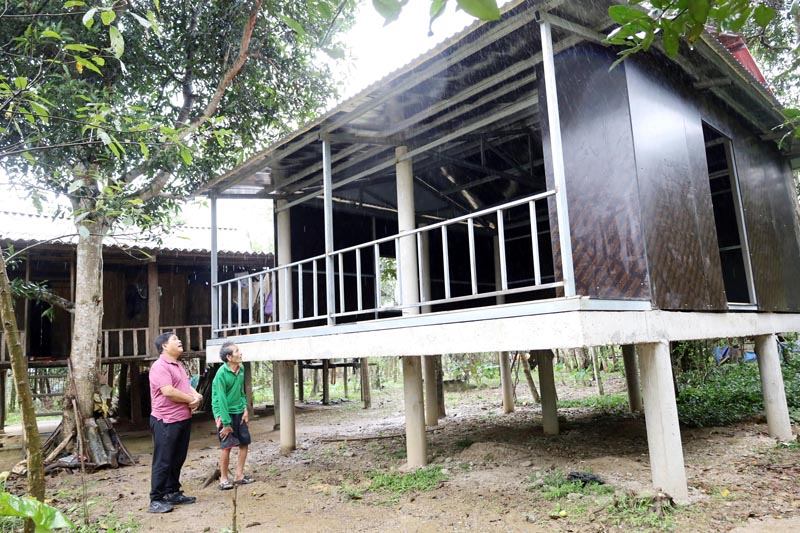 Hộ đồng bào dân tộc thiểu số nghèo ở xã Trọng Hóa (Minh Hóa) được hỗ trợ nhà ở kiên cố trong năm 2024.
