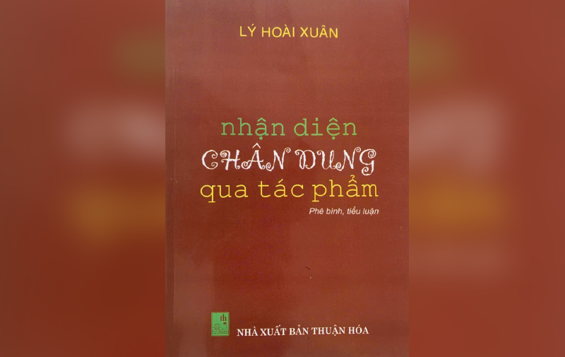 Ảnh bìa cuốn “Nhận diện chân dung qua tác phẩm”.