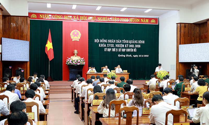 Quang cảnh kỳ họp.
